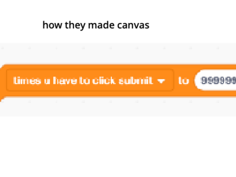 my theory on how they make canvas