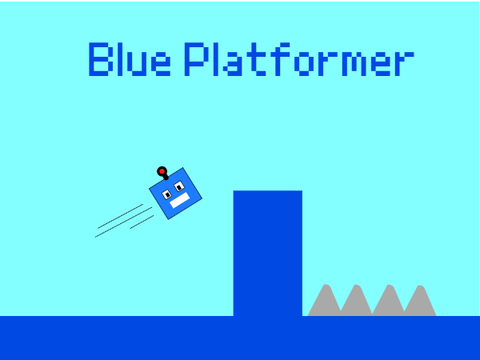 Blue Platformer - a mobile friendly game