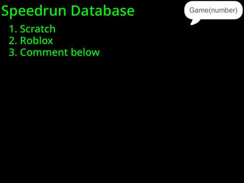 Speedrun database