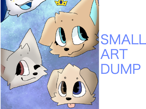 a small pile of art