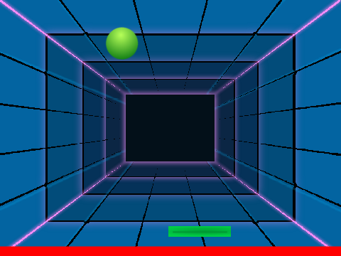 pong with red line