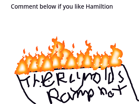 I am watching it burn Hamilton