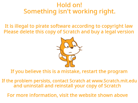 Scratch Anti-Piracy Screen
