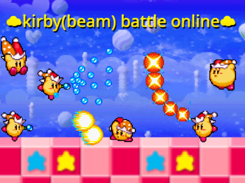 ☁kirby(beam)  battle online☁