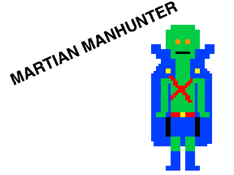Martian Manhunter Pixel Art