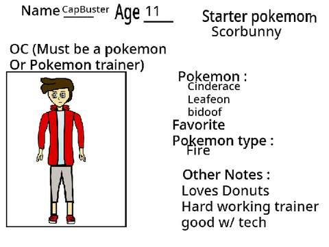 { Pokemon Journeys RP sign up form } Must Remix if roleplaying In pokemon journeys remix