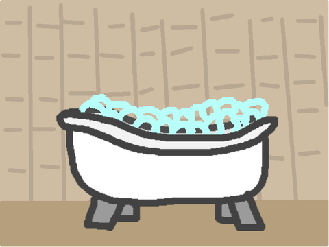 Dont feel like finishing so bath tub