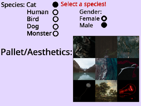 OPEN (filled-out sheet) I'll Design You A Character!  remix