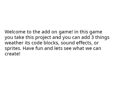 The add on game