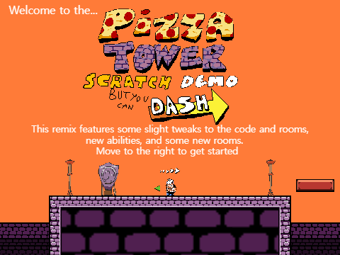 Pizza Tower Scratch Ver. Revamp but you can dash