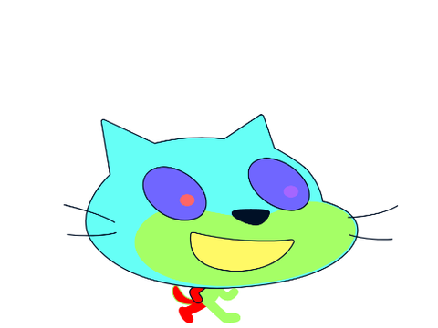 REAL BIG HEADED CAT