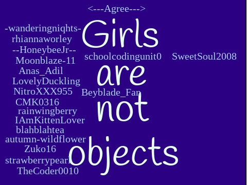GIRLS ARE NOT OBJECTS