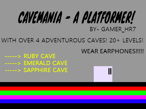 CaveMania - A Platformer!