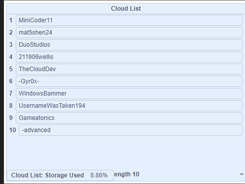 Cloud List Engine