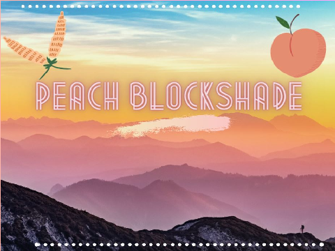 Peach Blockshade