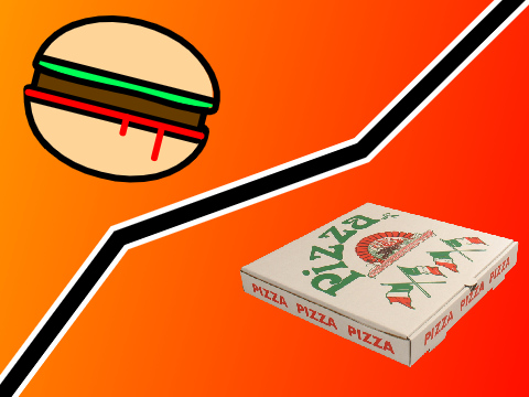 Hamburger VS Pizza