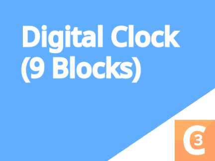 24 hour clock cus I'm lazy and make dat 6 blocks cus im lazy