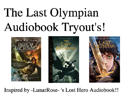 kkbeard's audition for The Last Olympian audiobook