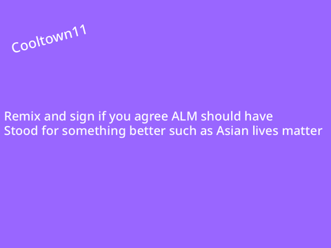Remix and sign if you thing ALM should mean something better