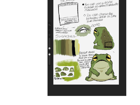 Frog fax machine for art class <3