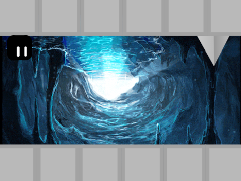 すべてが逆！Cave exploration platformer 赤ボタンでスタートするようにしますた