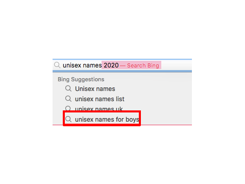 Bing Suggestions