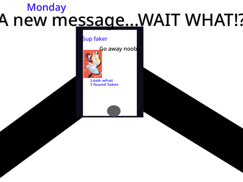 Shadow gettting annoyed with sonic by text added stuff)