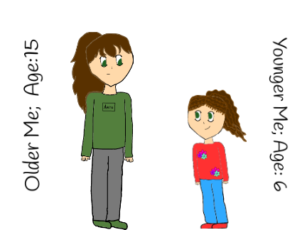 Older me vs Younger me - Quick Sketch