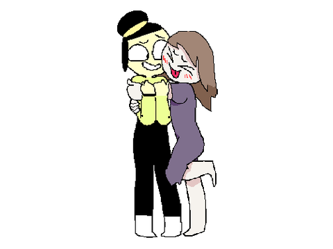 Add your OC being hugged by me! remix