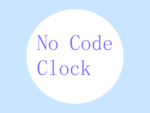 No Code Clock Tutorial