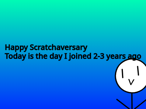 Happy Scratchaversary to me!!!!!!!!
