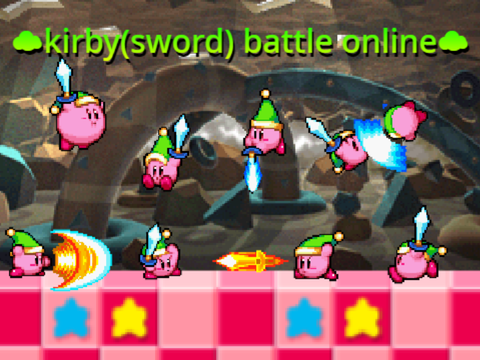☁kirby(sword) battle online☁