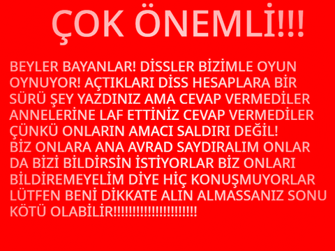 ÇOK ÖNEMLİİİİ!!!!!