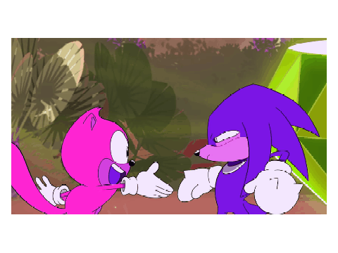 Rainbow Ray and Knuckles