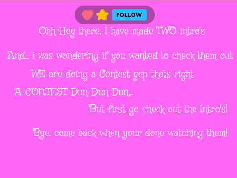 Contest Click here if you want to enter!!!