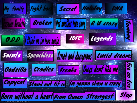 Playlist of random songs