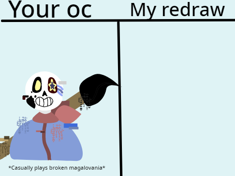I will redraw your oc! remix