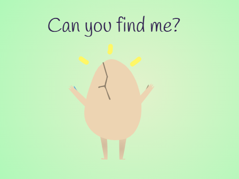 Find the egg (Blending in)