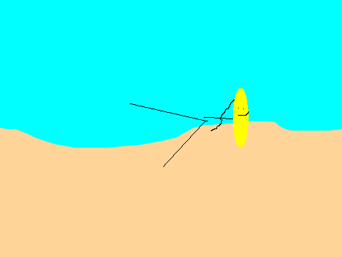 goin crazy on da beach!