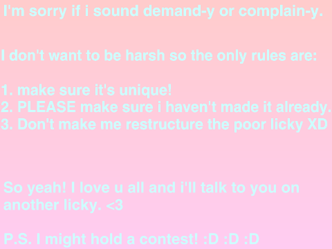 Requests plz