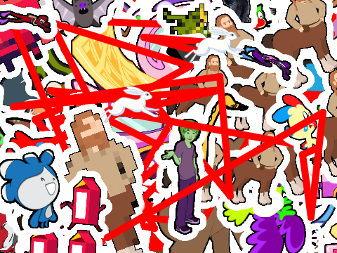 Sticker stamp HACKED