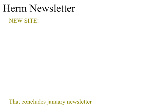 Herm newsletter