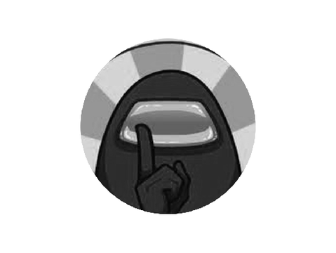 black and white among us pfp