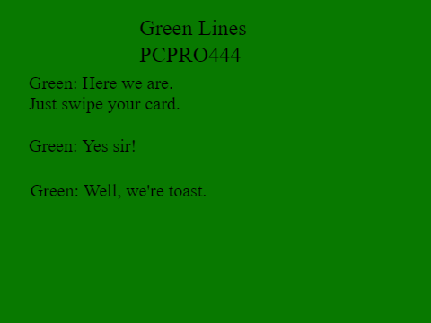 Among Us Animation Script green