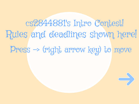 cs2844881's intro contest (CLOSED)