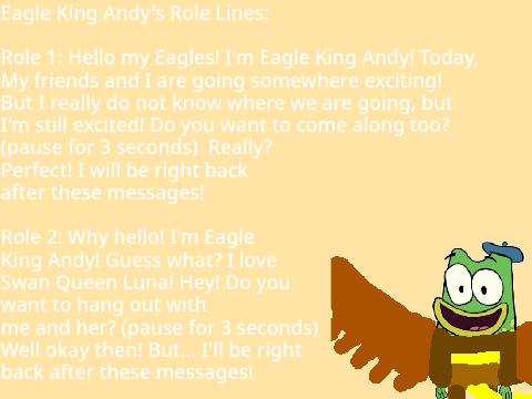 °✯Eagle King Andy's Role Lines (for Chagerin16)✯°