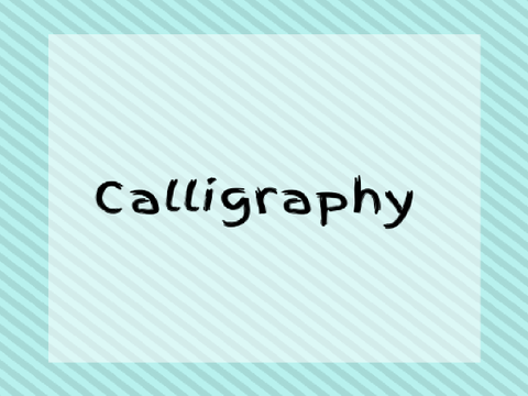 Calligraphy 