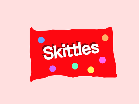 Skittles Vector art ORDER FOR STARBUCKS CAFE