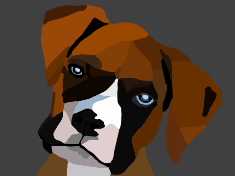 Boxer Puppy Blockshade