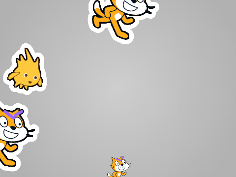 Evil Scratch Cat + Gobo